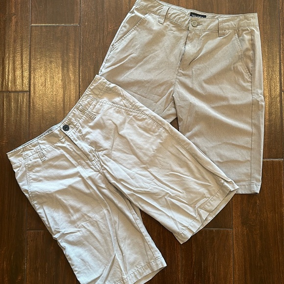 Bundle gray shorts Calvin Klein & Nautical boys sz 16 - Picture 1 of 13